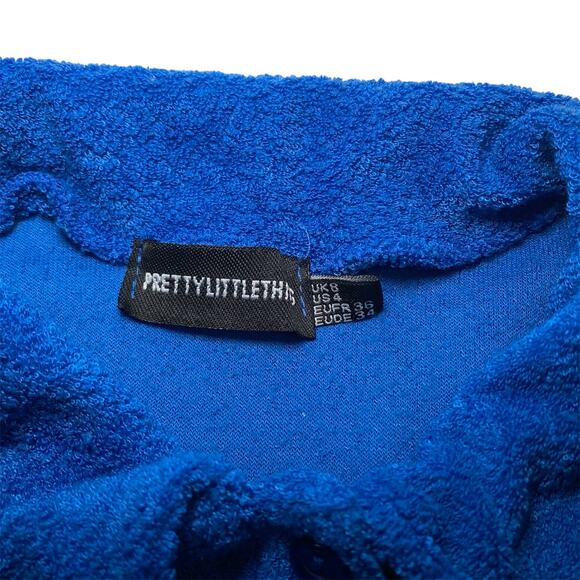 PrettyLittleThing Women’s 4 Blue Button Up Cardigan - Picture 4 of 5